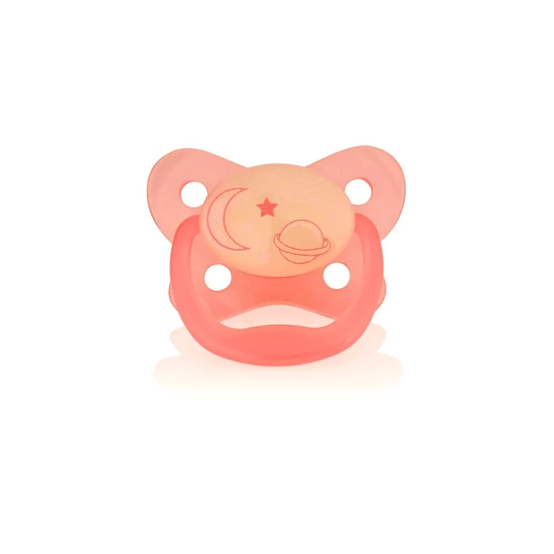 Dr Brown's PreVent Glow Soother 6-12 Months - Pink