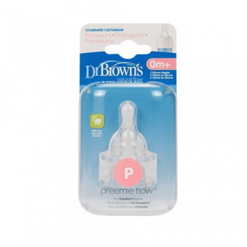 Dr Browns Premmies Standard Neck Teats - Twin Pack