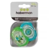 Haberman Soothers 3-6m - Blue Green