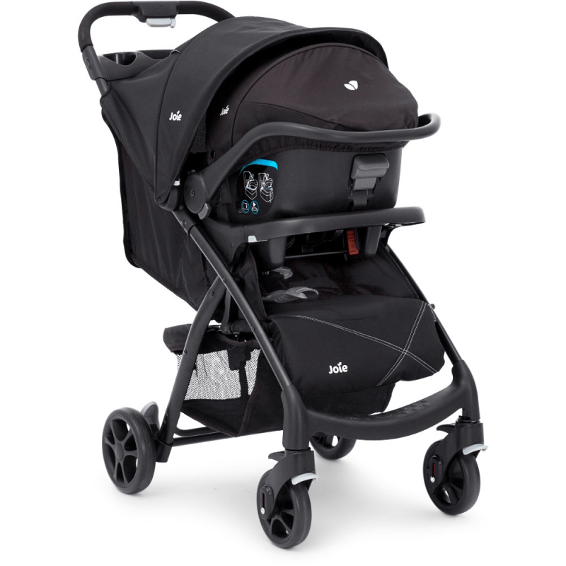 Joie Muze Travel System inc. JUVA 0+ Car Seat - Black | Olivers BabyCare