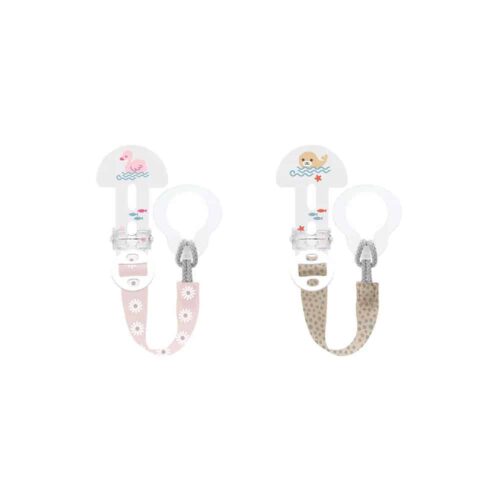 MAM Soother Clip Twin Pack - Pink