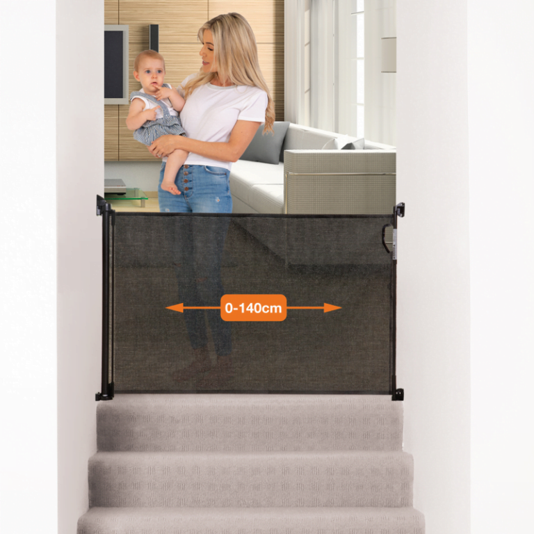 Callowesse Omni Retractable Stair Gate 0140cm Baby Safety Gate