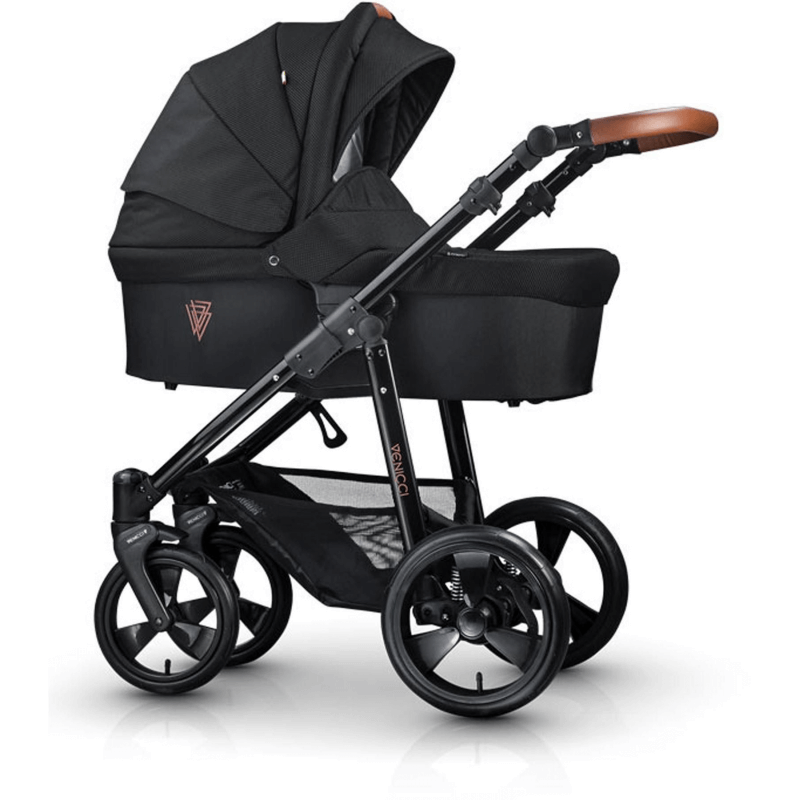 Venicci Gusto 2 in 1 Travel System (7 Piece Bundle) Black Olivers BabyCare