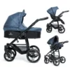 Venicci Soft Vento 3 in 1 Travel System - Denim Blue & Black