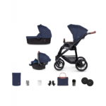 Venicci Gusto 2.0 Azzuro - 3 in 1 Travel System (10 Piece Bundle)