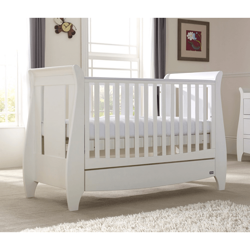 Tutti Bambini Lucas Sleigh Cot Bed Cot Nursery Furniture
