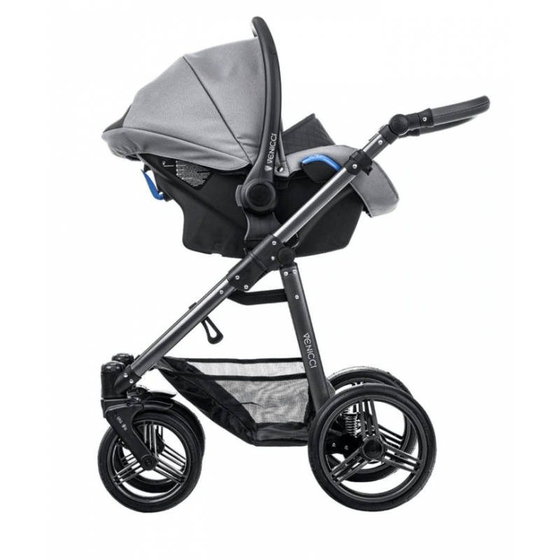 Venicci Carbo Lux 3 in 1 Travel System Natural Grey Pram Pushchair