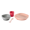 Beaba Silicone 4 Piece Meal Set - Pink 4