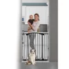 CHELSEA XTRA-TALL & XTRA- WIDE HALLWAY AUTO-CLOSE SECURITY GATE - BLACK 1