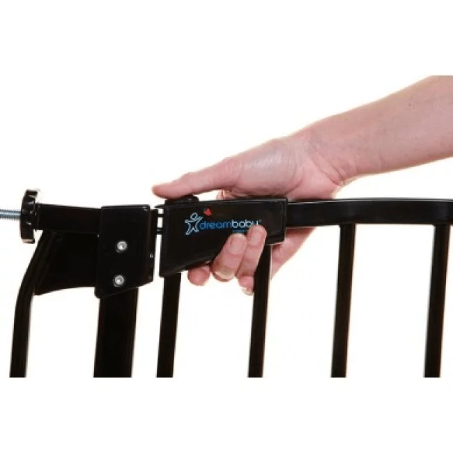 Dreambaby Double Stair Gate Pack Black 71-90cm - F786B 1