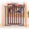 Fred Pressure Fit Wooden Stairgate - Dark 2