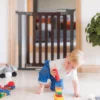 Fred Pressure Fit Wooden Stairgate - Dark 4