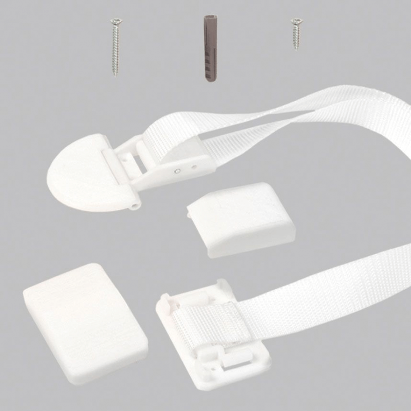 Fred Furniture AntiTip Strap Kit (White) 2 Pack Olivers BabyCare