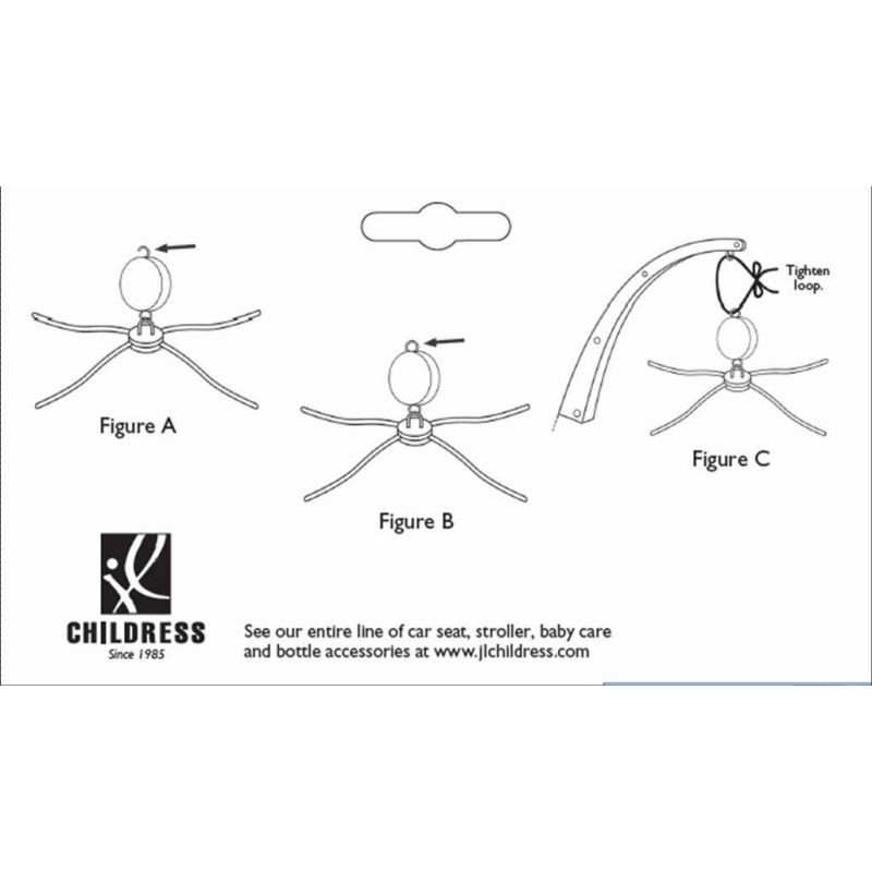 Jl Childress Crib Mobile Clamp Attachment White Olivers Babycare