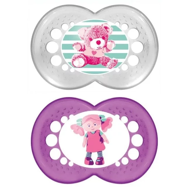 MAM Original Soother & Travel Case 12m+ ( Assorted Colours) - 2 Pack - Image 2