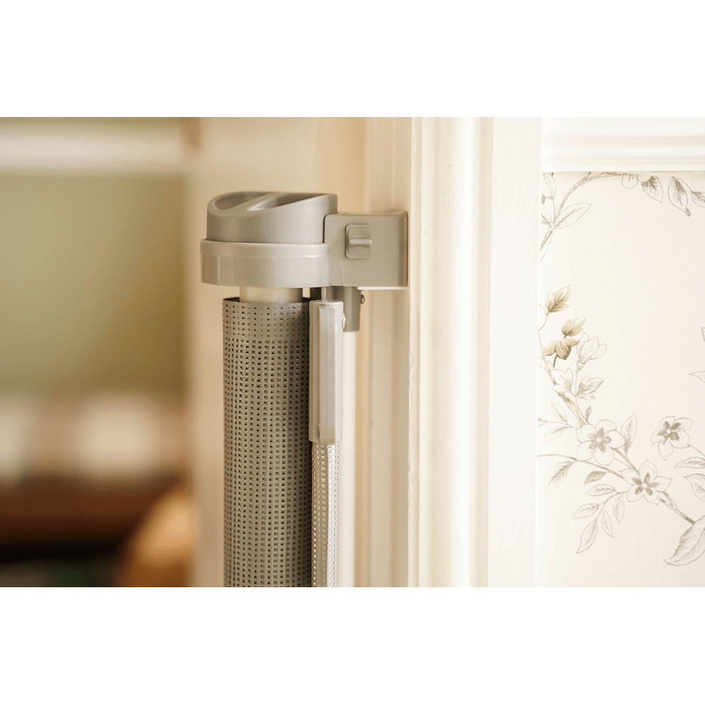 Callowesse Air Retractable Stair Gate Grey Extendable to 140cm