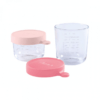 Beaba Glass Food Conservation Jar Set - Pink