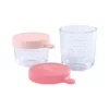 Beaba Glass Food Conservation Jar Set - Pink