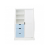 Obaby Stamford Double Wardrobe – White with Bonbon Blue