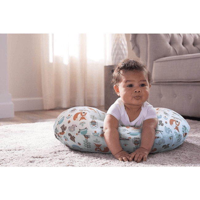 boppy nursing pillow slipcover feeding woodland cotton modern
