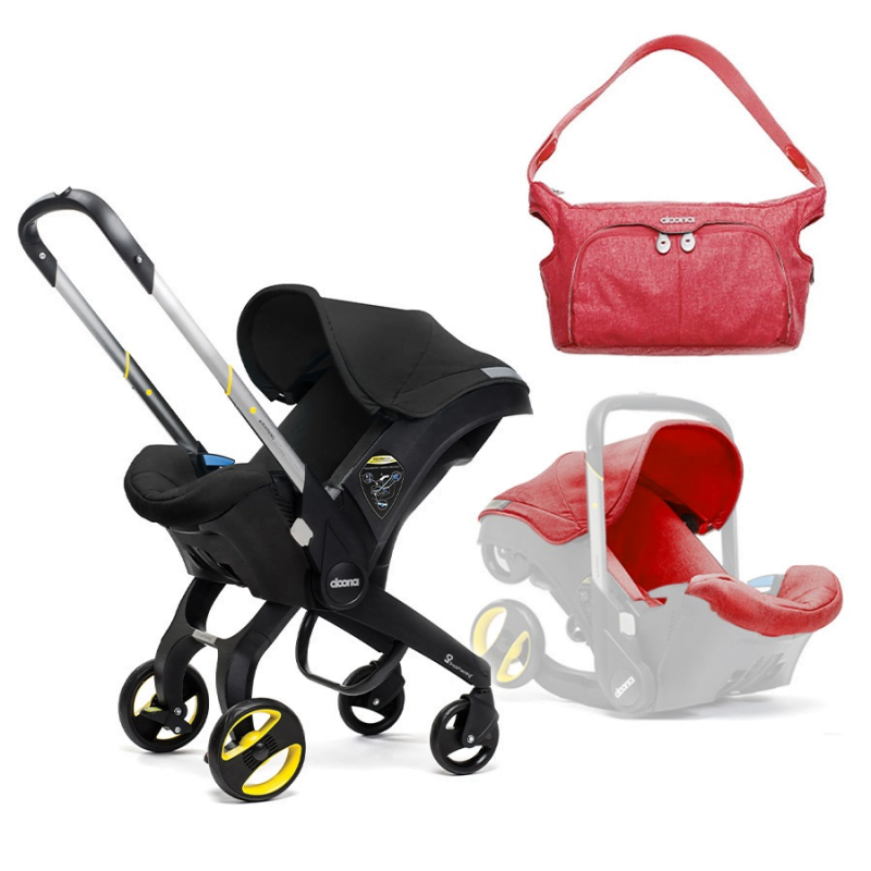 Doona stroller red top