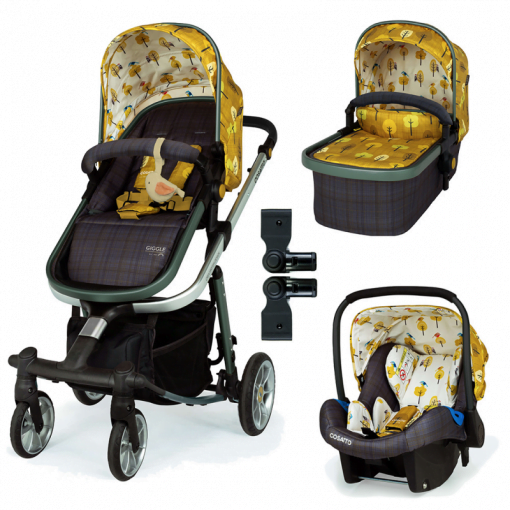 Cosatto Giggle Quad + FREE Port Car Seat & Adaptors Spot the Birdie