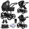 Venicci Soft 3 in 1 Travel System (9 Piece Bundle) - Denim Black