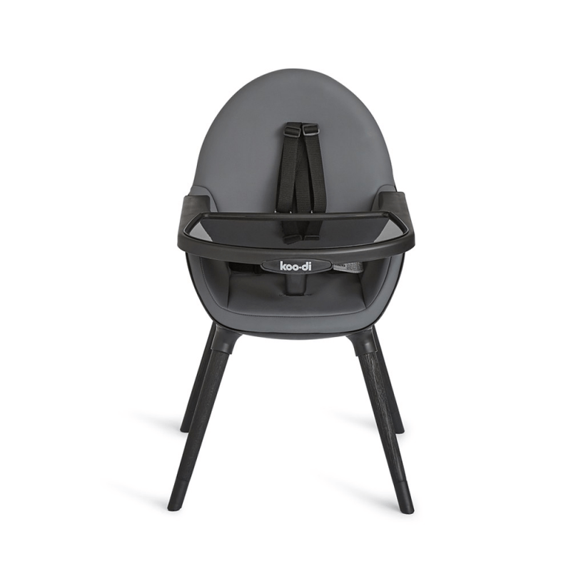 Koo Di Duo Wooden Highchair Charcoal Olivers BabyCare