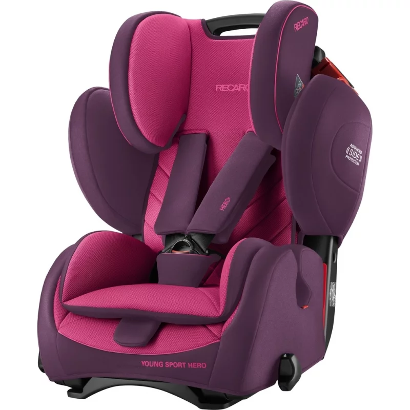 Recaro Young Sport Hero Group 1 2 3 Car Seat Power Berry