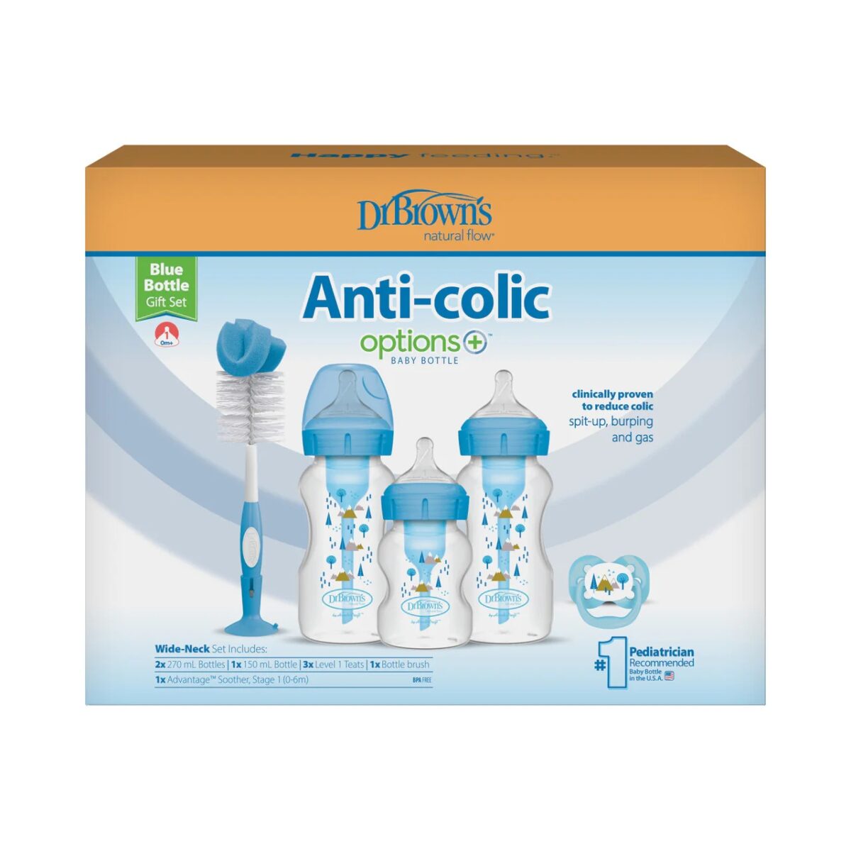 Dr Brown's Options+ Gift Set - Blue - Image 2