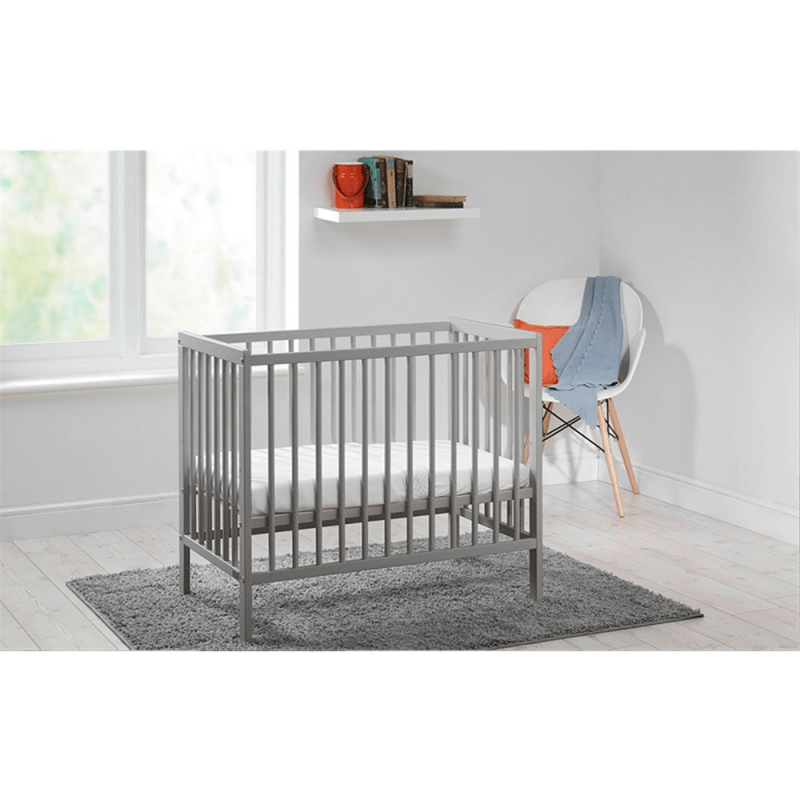 East Coast Carolina Space Saver Cot with Foam Mattress Grey