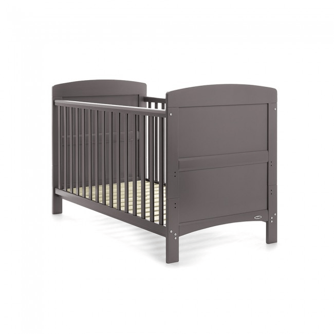 Obaby Grace Baby Cot Bed - Taupe Grey