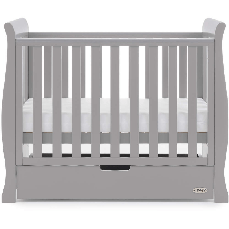 Obaby Stamford Space Saver Cot Warm Grey Olivers BabyCare