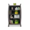 taupe grey bookcase