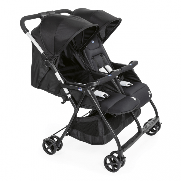 Chicco Ohlala Twin Stroller Black Night Olivers BabyCare