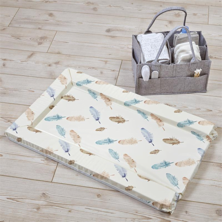 East Coast Changing Mat Feathers (Blue) Olivers BabyCare