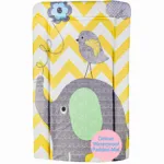 Callowesse Changing Mat Deluxe Waterproof with Raised Edges - Elephant Chevron
