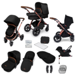 Ickle Bubba Stomp V4 All in One Travel System with ISOFIX Base – Midnight Bronze