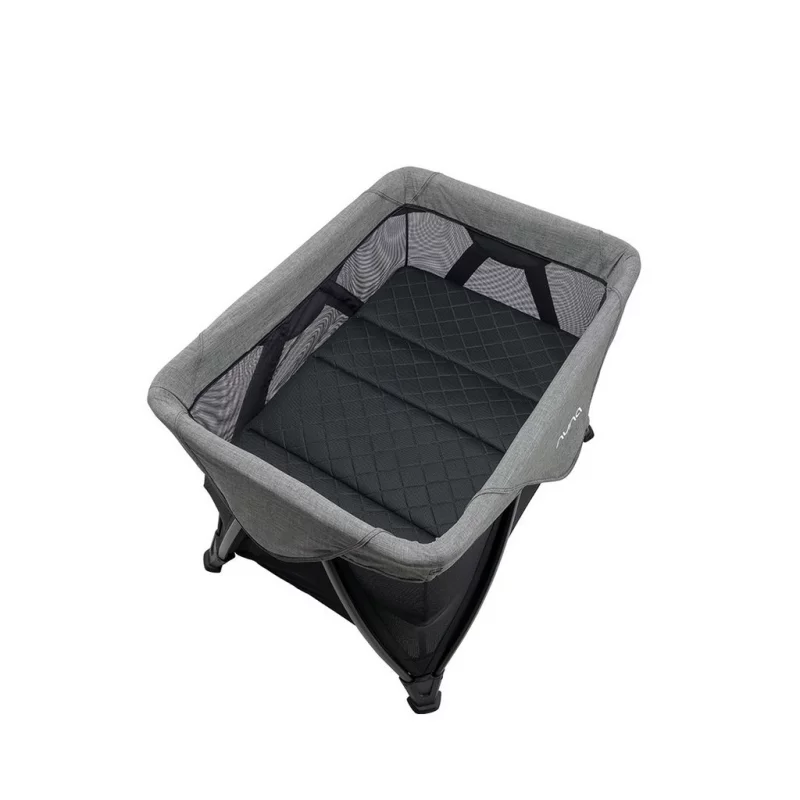 Nuna Sena Aire Travel Cot Charcoal Olivers BabyCare