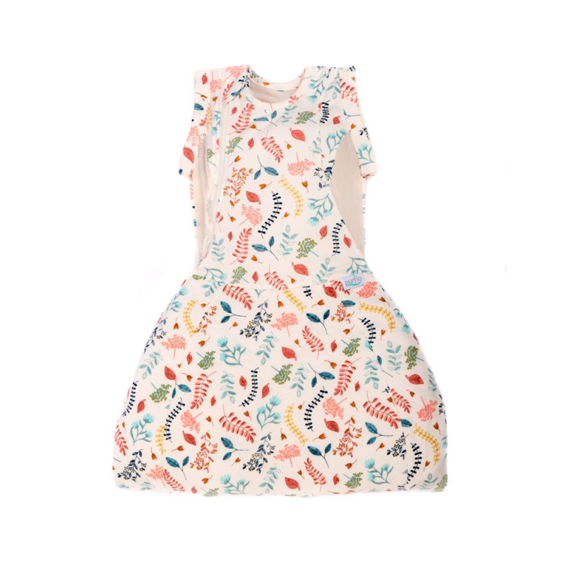 Purflo 2.5 Tog Swaddle To Sleep Bag 04 Months Botanical