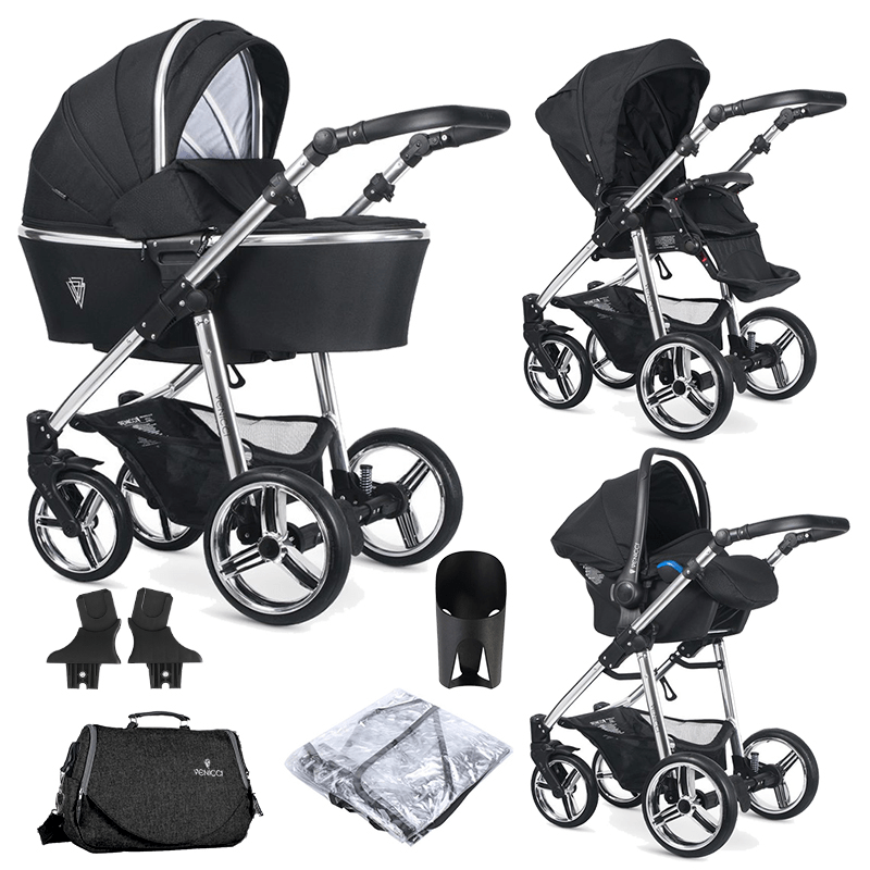 black venicci pram