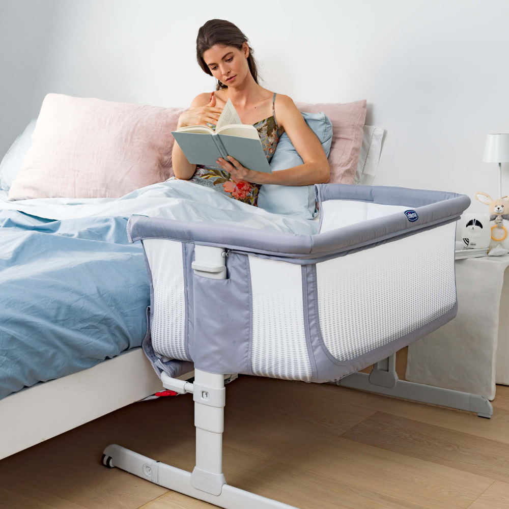 Chicco Next2Me Air Bedside Crib - Stone - Image 7