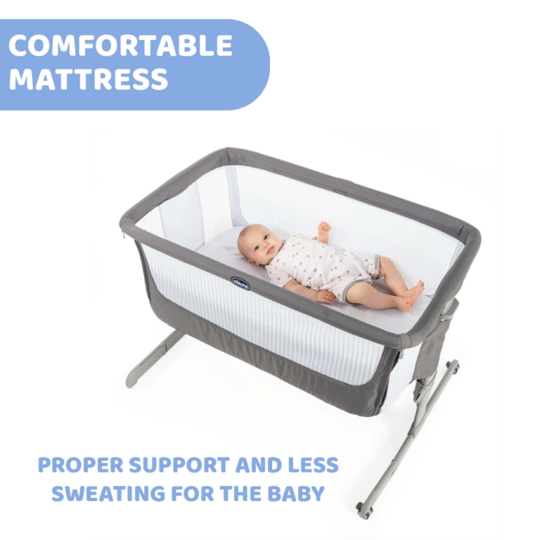 Chicco Next2Me Air SideSleeping Crib Dark Grey Olivers BabyCare