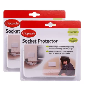 Clippasafe Baby-Proof Double Electric Socket Cover Pack of 2