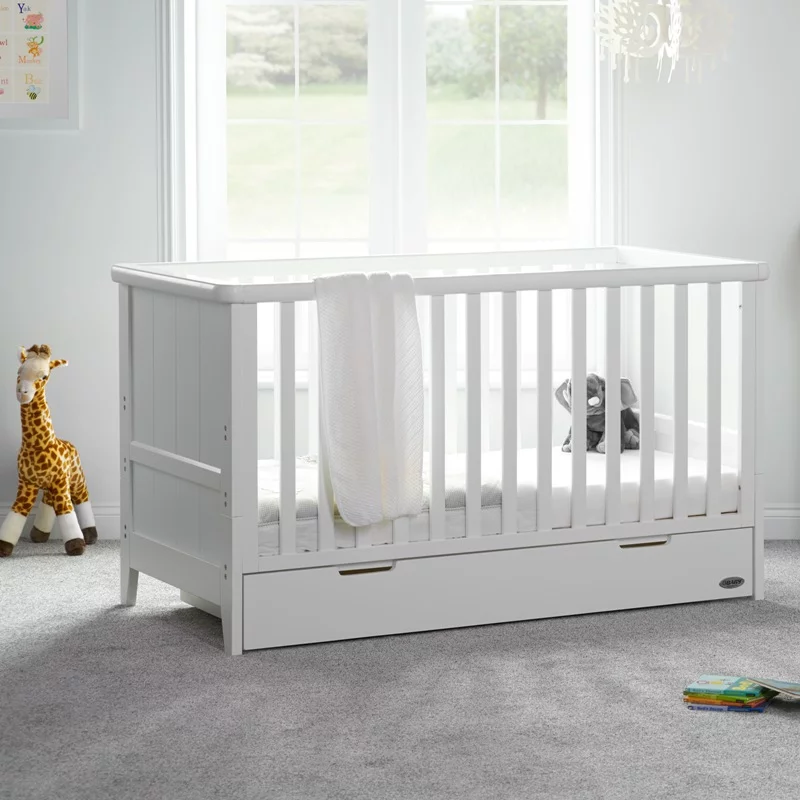 Obaby Belton Cot Bed White Nursery Furniture Olivers BabyCare