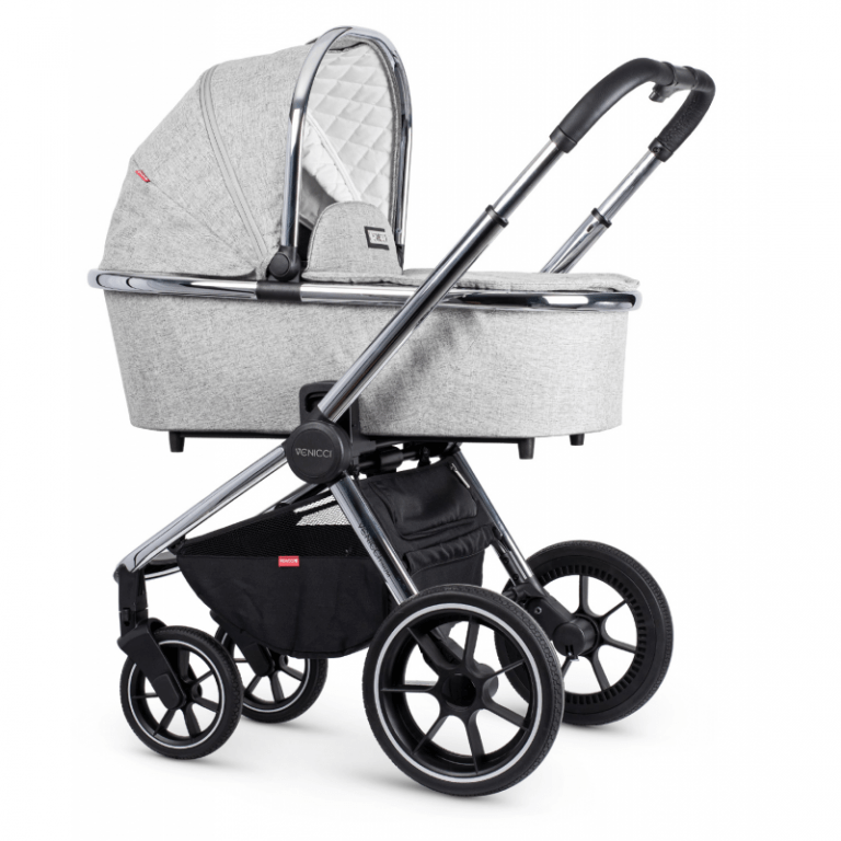 Venicci Tinum Travel System 3 in 1 Light Grey 12 Piece Bundle