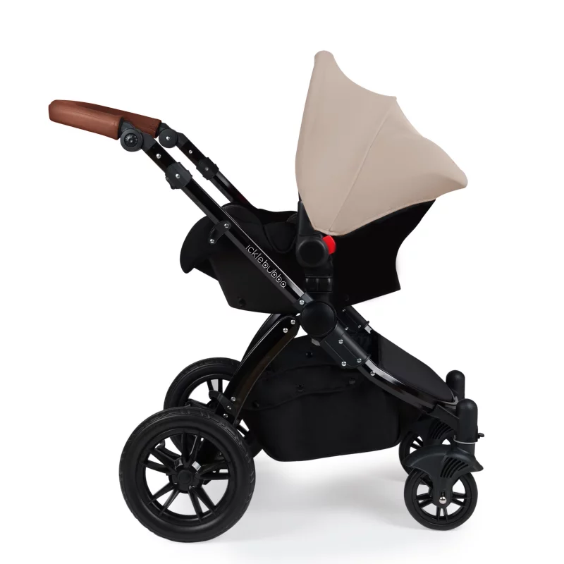 Ickle Bubba Stomp V3 i Size Travel System Sand On Black Frame