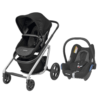 Lila pushchair and cabriofix black