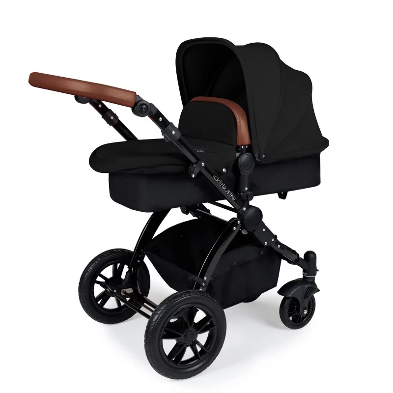 Ickle Bubba Stomp V3 i-Size Travel System With ISOFIX Base - Black On Black Frame - Image 6