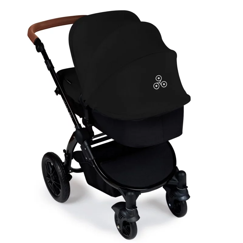 Ickle Bubba Stomp V3 i-Size Travel System With ISOFIX Base - Black On Black Frame - Image 4